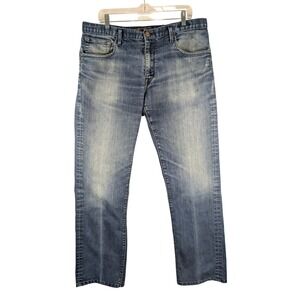 Agave Denim Gringo Jeans Mens 38x32 Blue Classic Straight Leg Altered 37 Waist‎
